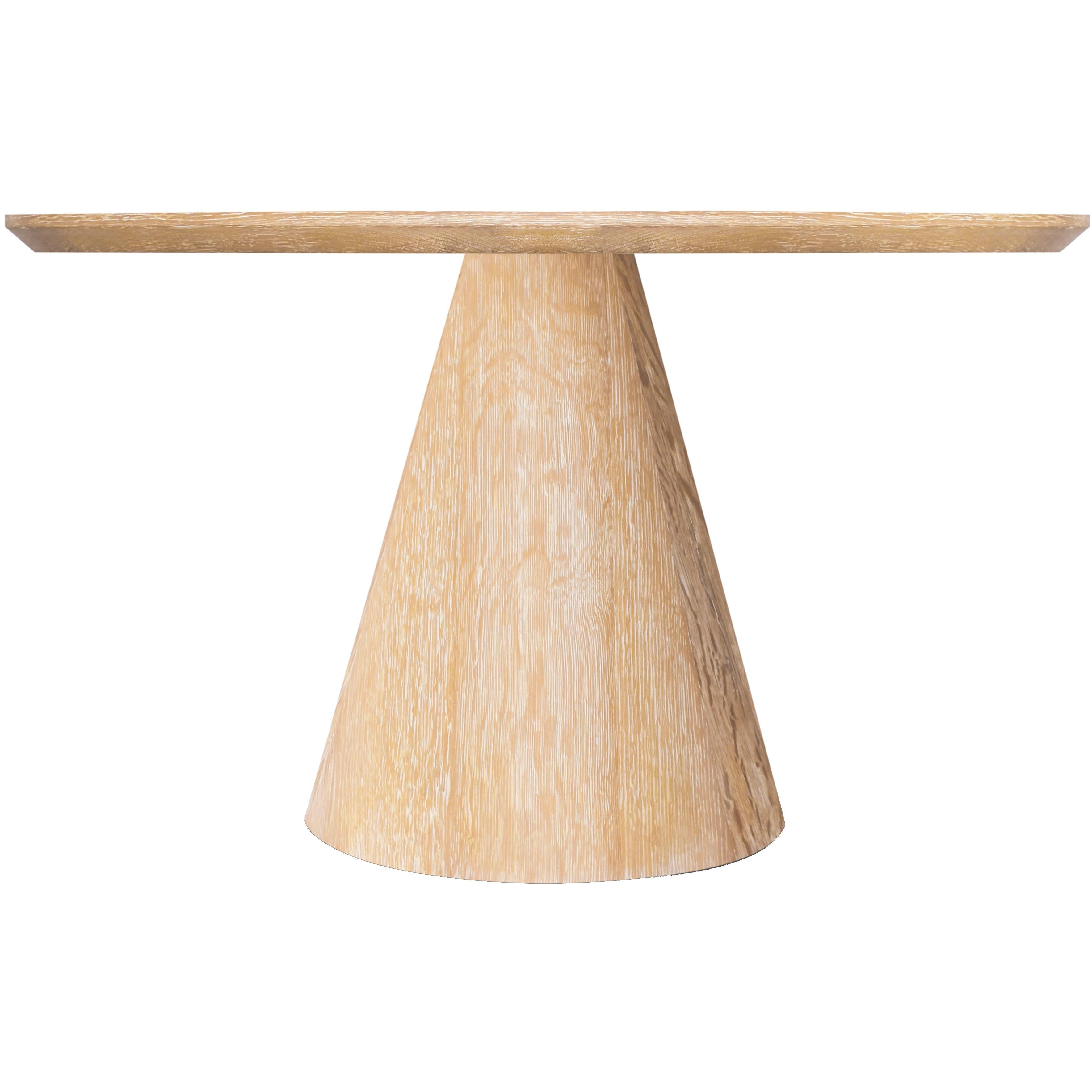 Meridian Linette White Oak Dining Table