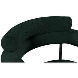 Meridian Blake Green Boucle Fabric Dining Chair