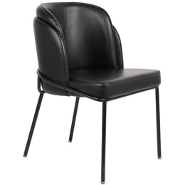 Meridian Jagger Black Vegan Leather Dining Chair