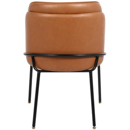 Meridian Jagger Cognac Vegan Leather Dining Chair