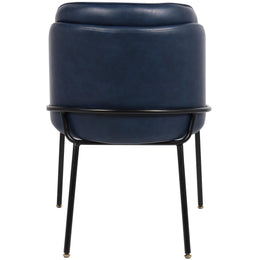 Meridian Jagger Navy Vegan Leather Dining Chair