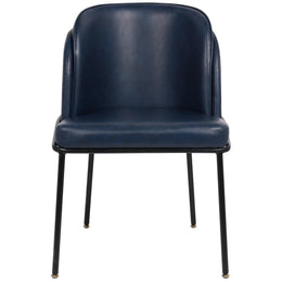 Meridian Jagger Navy Vegan Leather Dining Chair