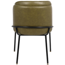 Meridian Jagger Olive Vegan Leather Dining Chair
