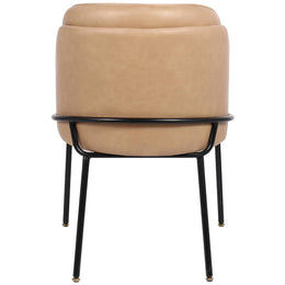 Meridian Jagger Tan Vegan Leather Dining Chair