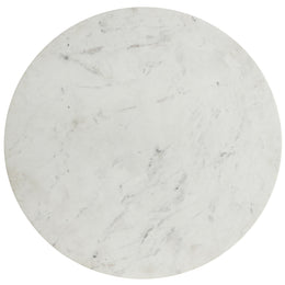 Meridian Emery White Marble Dining Table