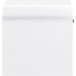 Meridian Artisto White End Table