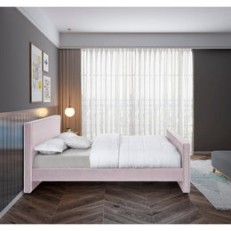 Meridian Dillard Pink Velvet Full Bed