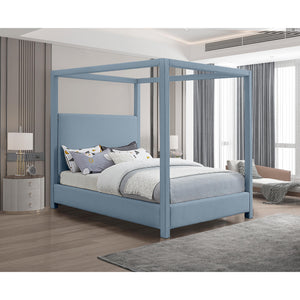 Meridian Emerson Sky Blue King Bed (3 Boxes)