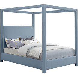 Meridian Emerson Sky Blue Queen Bed (3 Boxes)