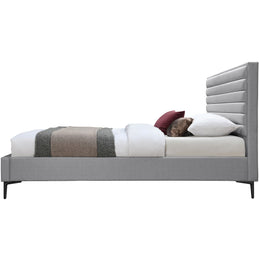 Meridian Hunter Grey Linen Textured Full Bed