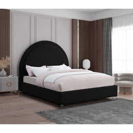 Meridian Milo Black Fabric Full Bed