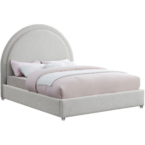 Meridian Milo Cream Fabric Full Bed