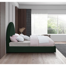 Meridian Milo Green Fabric Full Bed