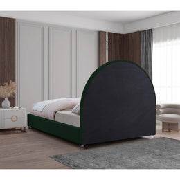Meridian Milo Green Fabric King Bed