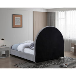 Meridian Milo Grey Fabric Full Bed