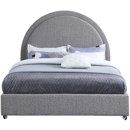 Meridian Milo Grey Fabric King Bed