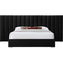 Meridian Pablo Black Velvet King Bed