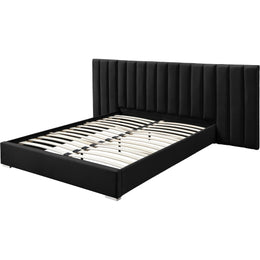 Meridian Pablo Black Velvet King Bed