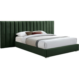 Meridian Pablo Green Velvet King Bed