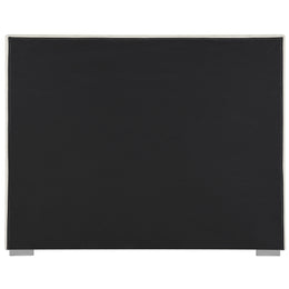 Meridian Pierce Beige Linen Textured Fabric Full Bed