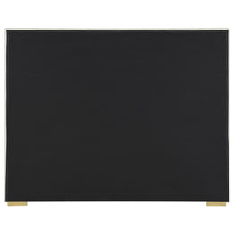 Meridian Pierce Beige Linen Textured Fabric King Bed