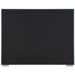 Meridian Pierce Navy Linen Textured Fabric Full Bed