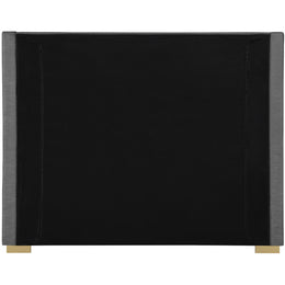 Meridian Royce Grey Linen Textured Fabric Full Bed (3 Boxes)