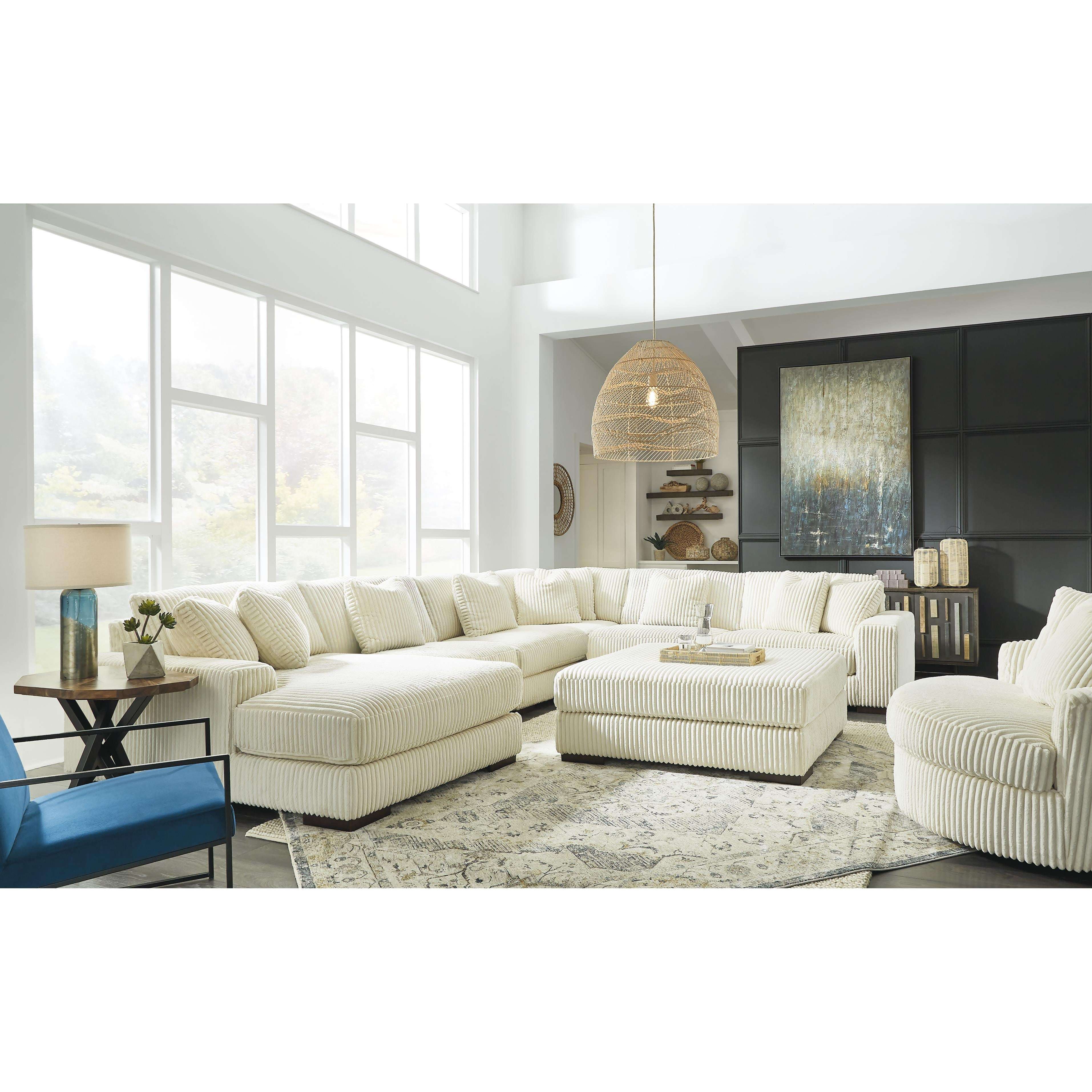 Swipe Furniture Exclusive Design Lindyn Swivel Fabric Accent Chair 2110421