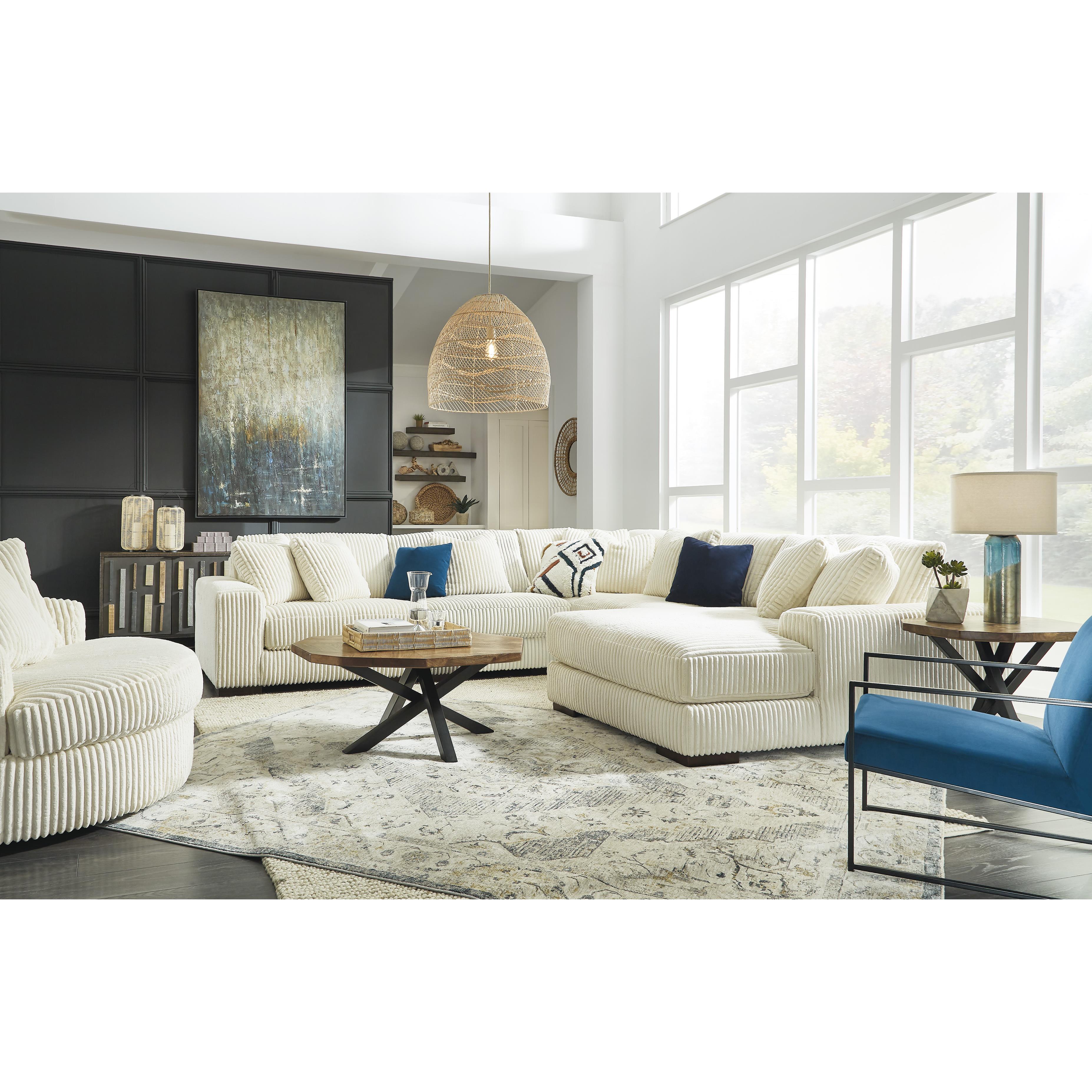 Swipe Furniture Exclusive Design Lindyn Swivel Fabric Accent Chair 2110421