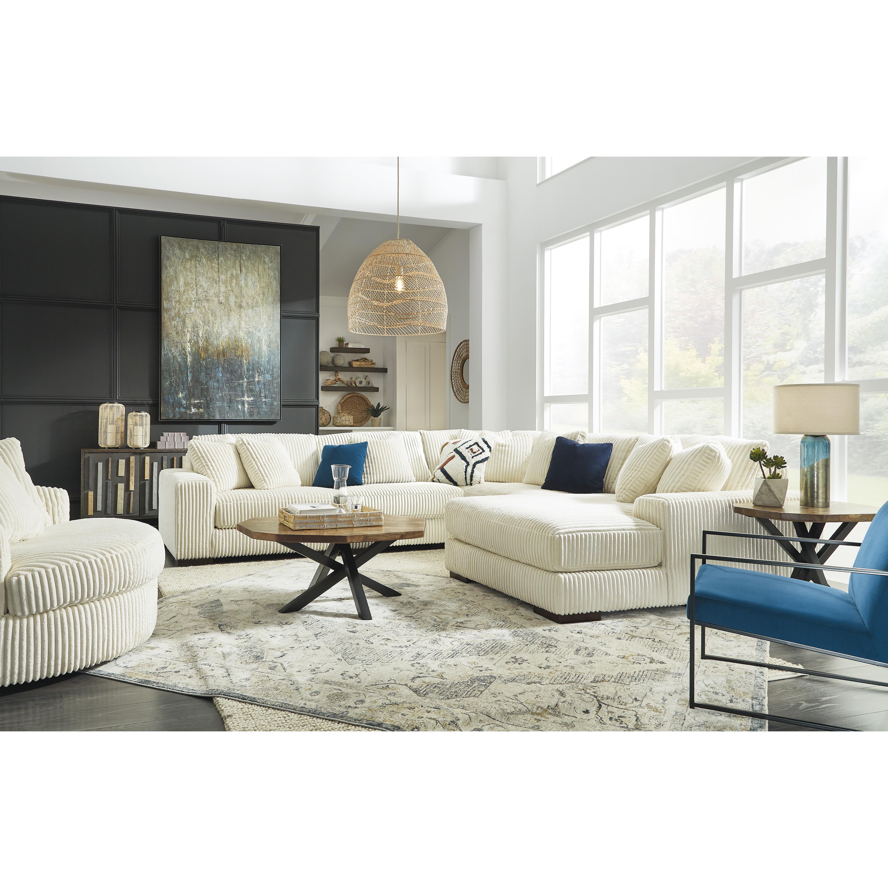 Swipe Furniture Exclusive Design Lindyn Swivel Fabric Accent Chair 2110421
