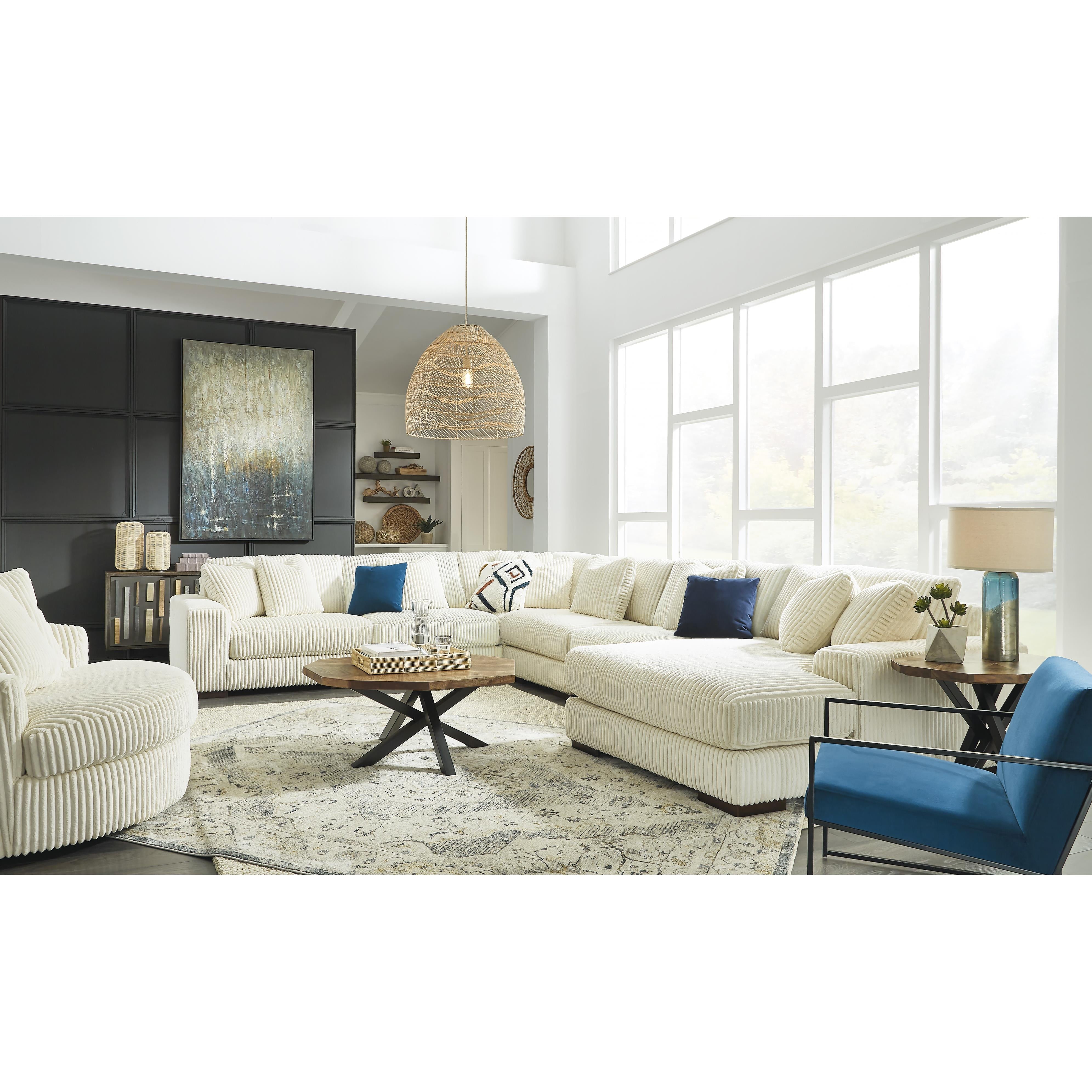 Swipe Furniture Exclusive Design Lindyn Swivel Fabric Accent Chair 2110421