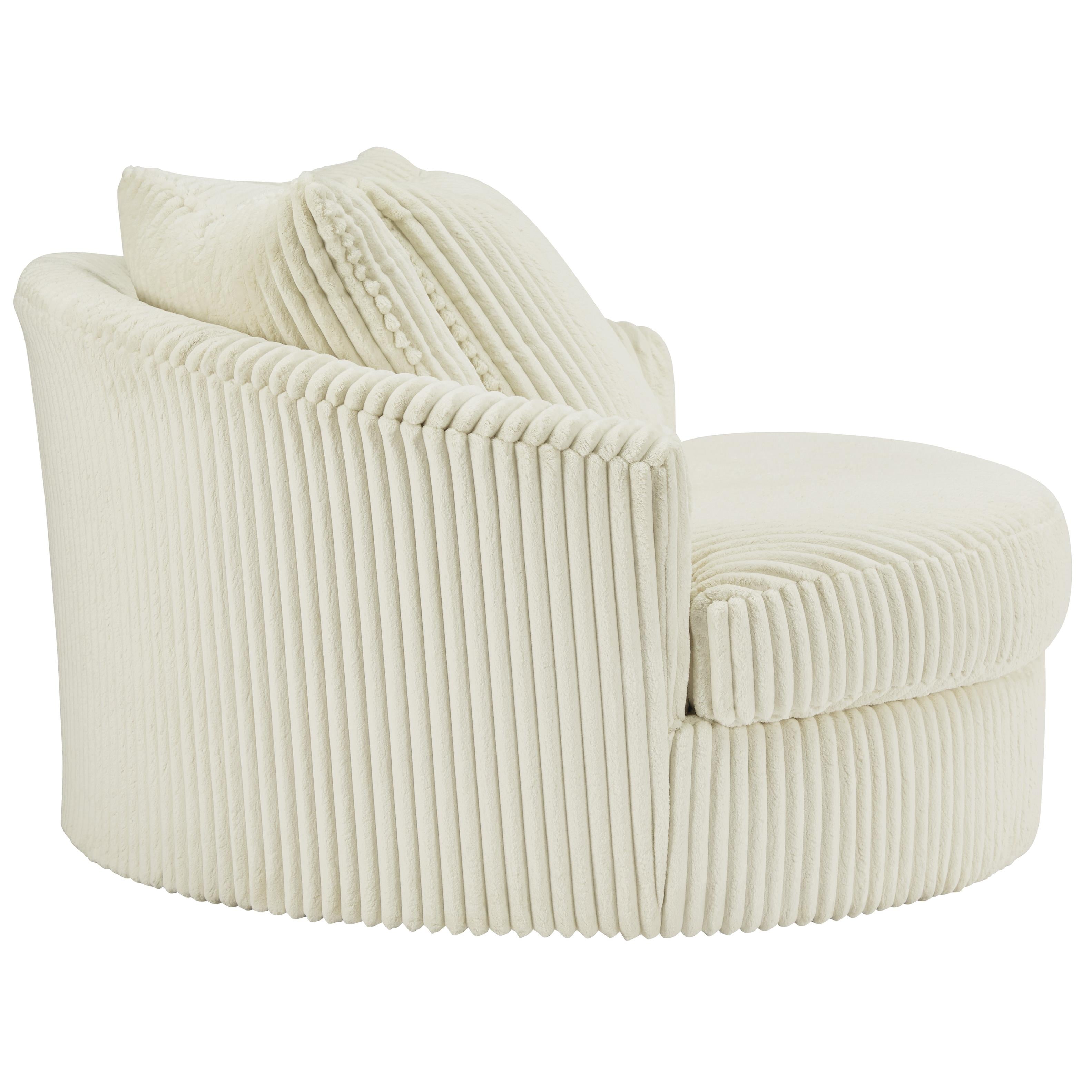 Swipe Furniture Exclusive Design Lindyn Swivel Fabric Accent Chair 2110421