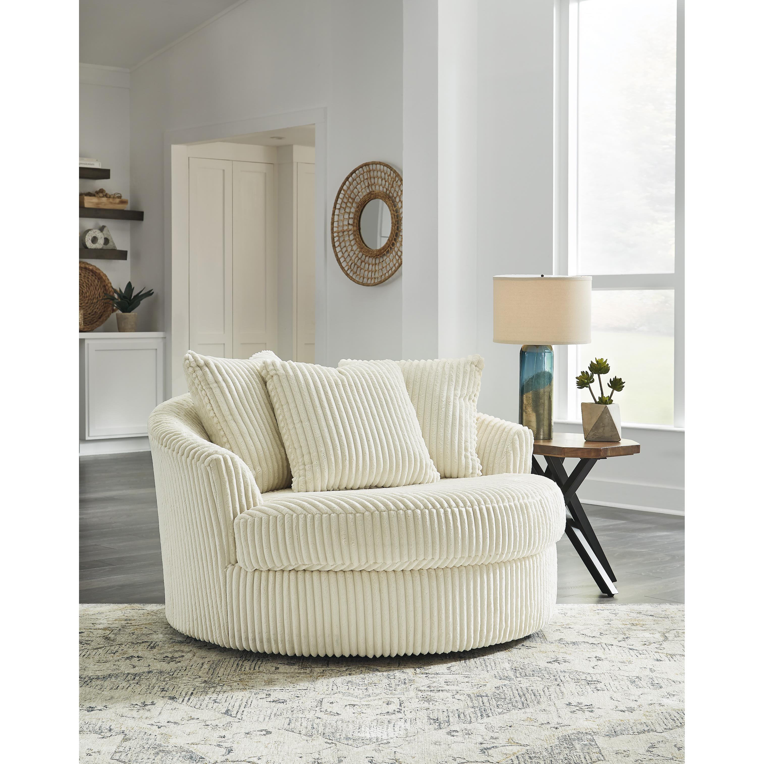 Swipe Furniture Exclusive Design Lindyn Swivel Fabric Accent Chair 2110421