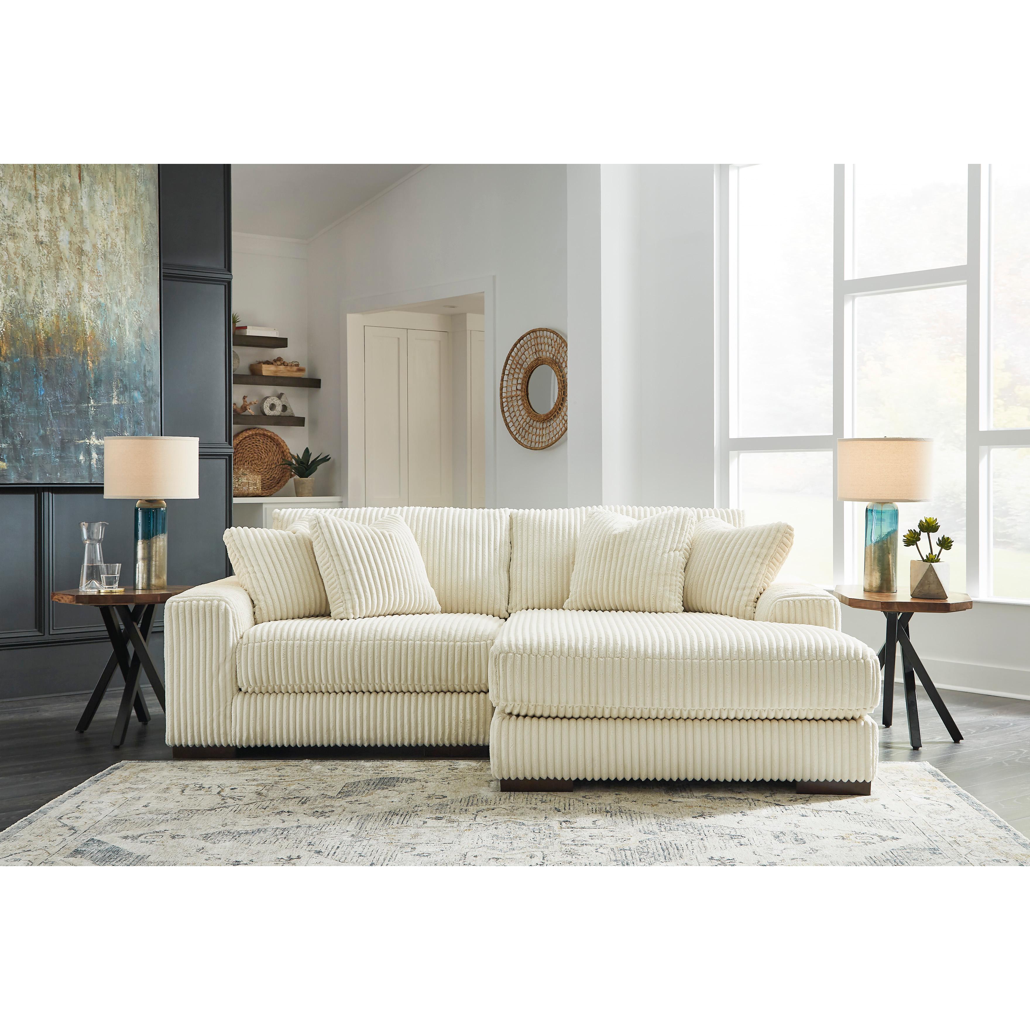 Swipe Furniture Exclusive Design Lindyn Fabric 2 pc Sectional 2110464/2110417