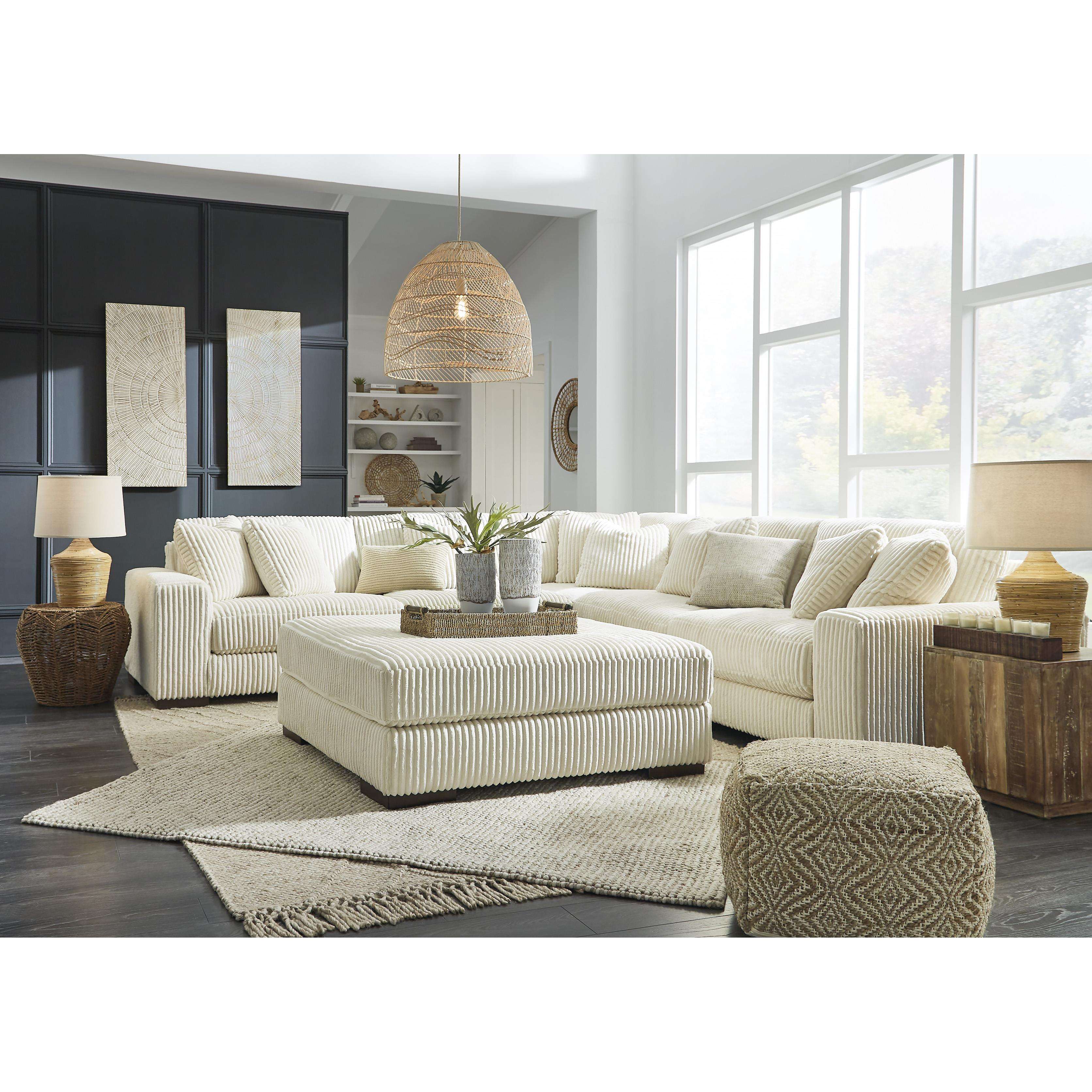 Swipe Furniture Exclusive Design Lindyn Fabric 5 pc Sectional 2110464/2110446/2110477/2110446/2110465