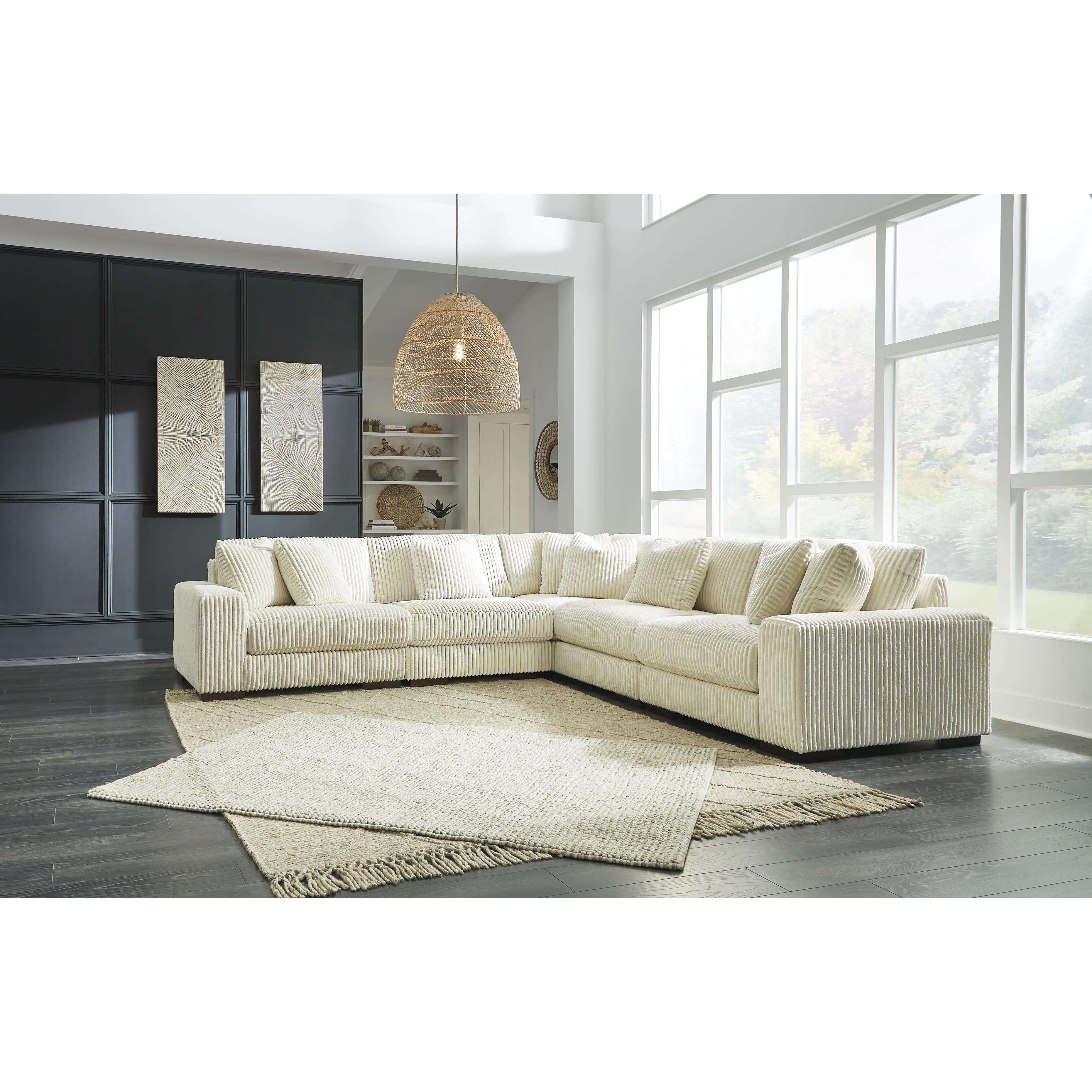 Swipe Furniture Exclusive Design Lindyn Fabric 5 pc Sectional 2110464/2110446/2110477/2110446/2110465