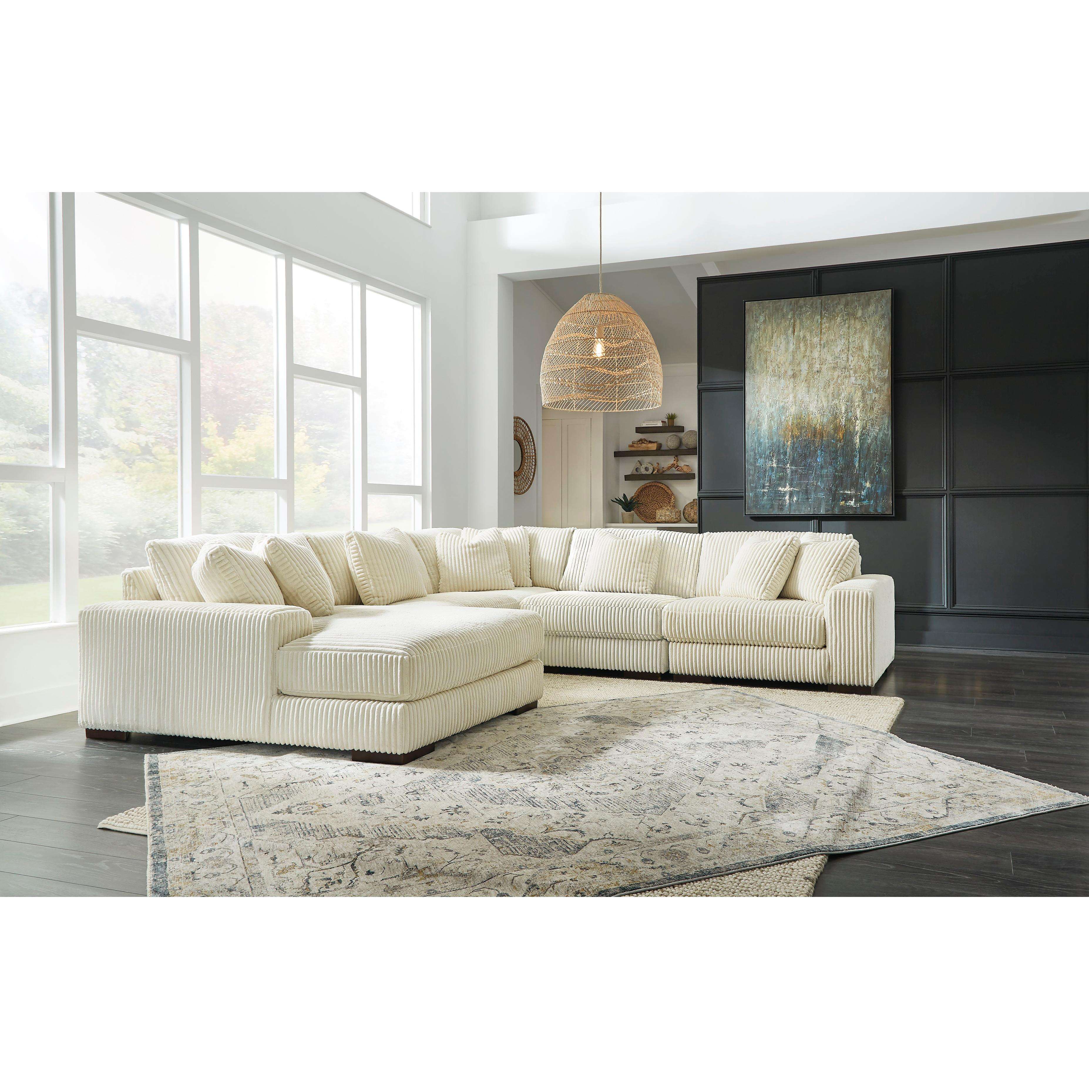 Diamond Modern Furniture Exclusive Design Lindyn Fabric 5 pc Sectional 2110416/2110446/2110477/2110446/2110465