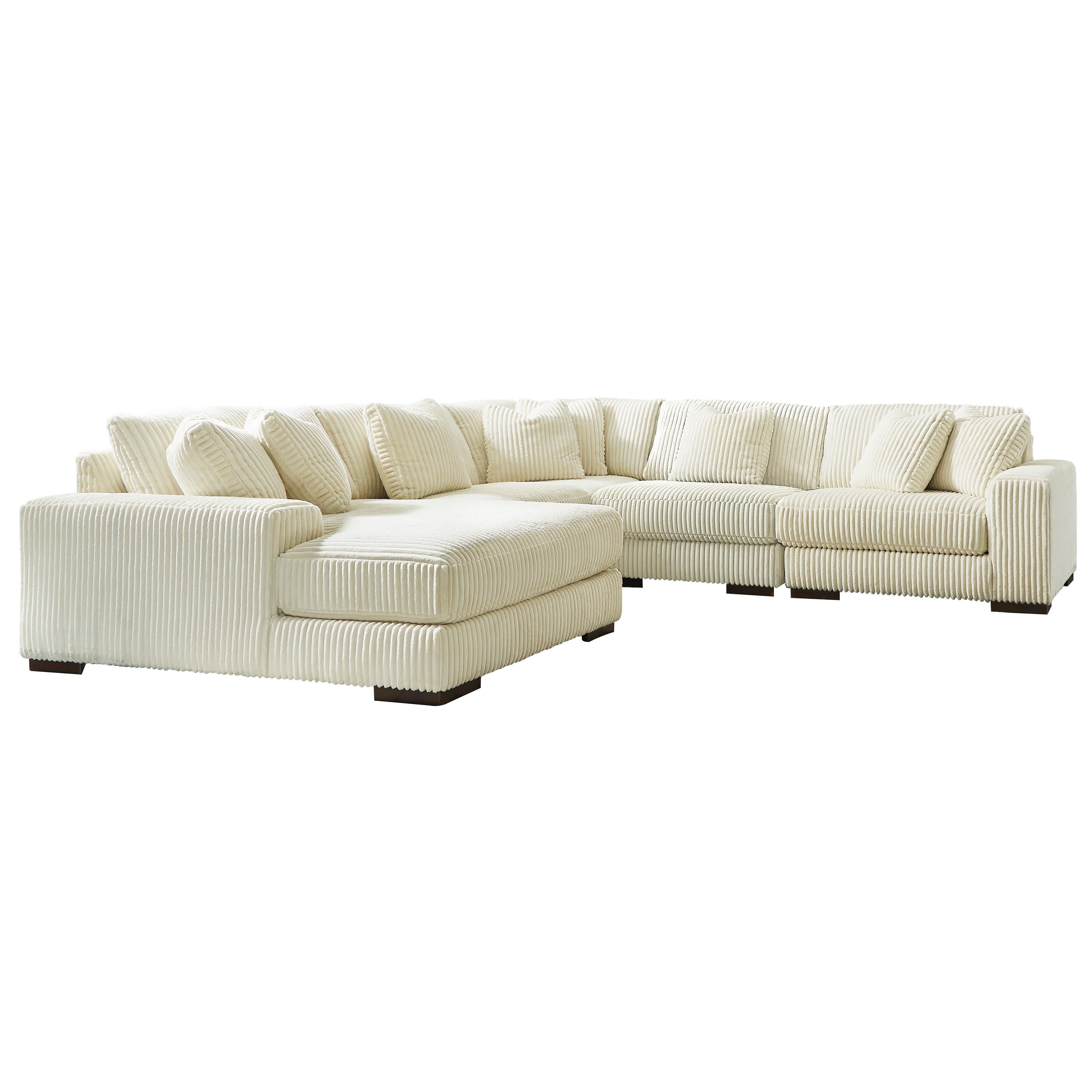 Diamond Modern Furniture Exclusive Design Lindyn Fabric 5 pc Sectional 2110416/2110446/2110477/2110446/2110465