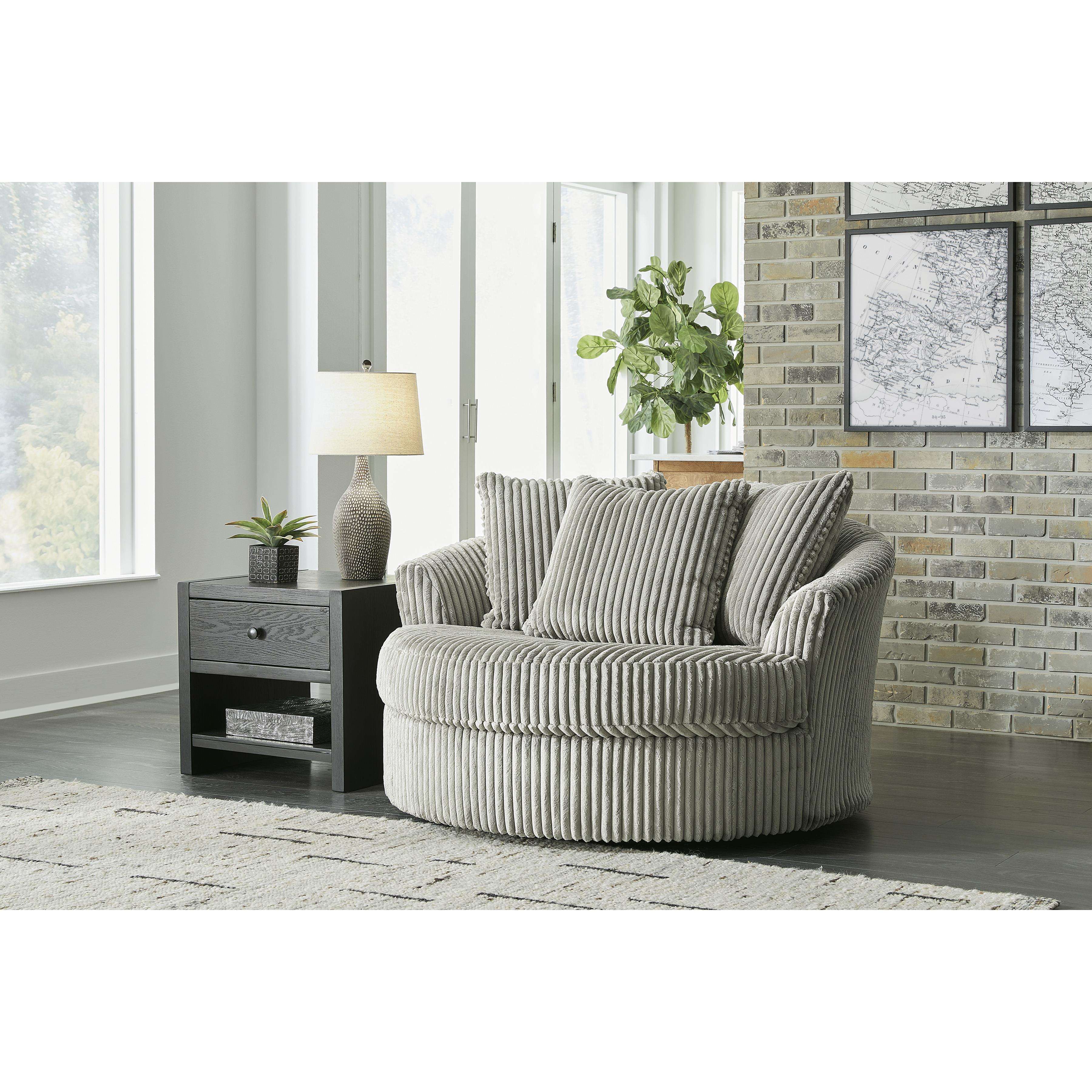 Swipe Furniture Exclusive Design Lindyn Swivel Fabric Accent Chair 2110521