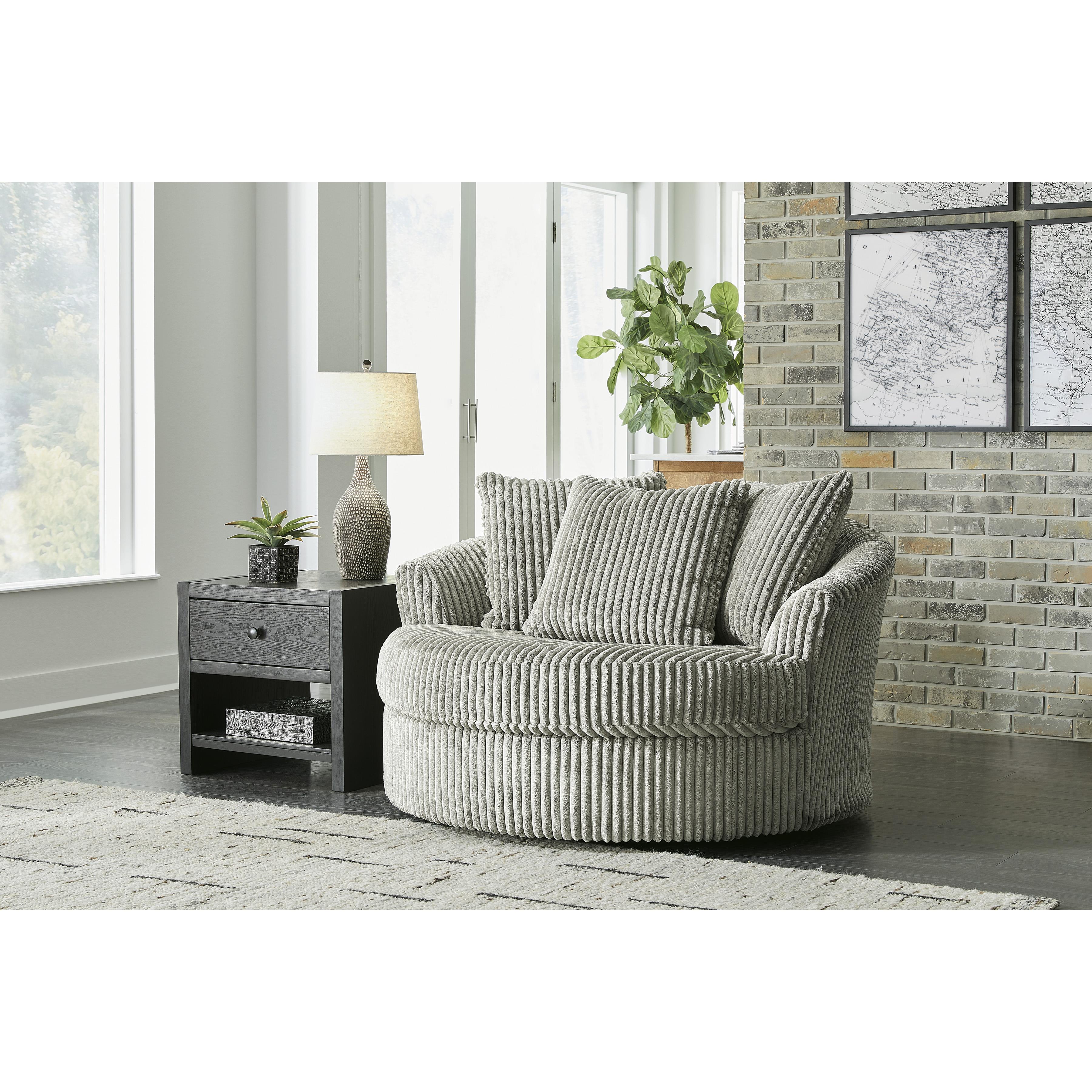 Swipe Furniture Exclusive Design Lindyn Swivel Fabric Accent Chair 2110521