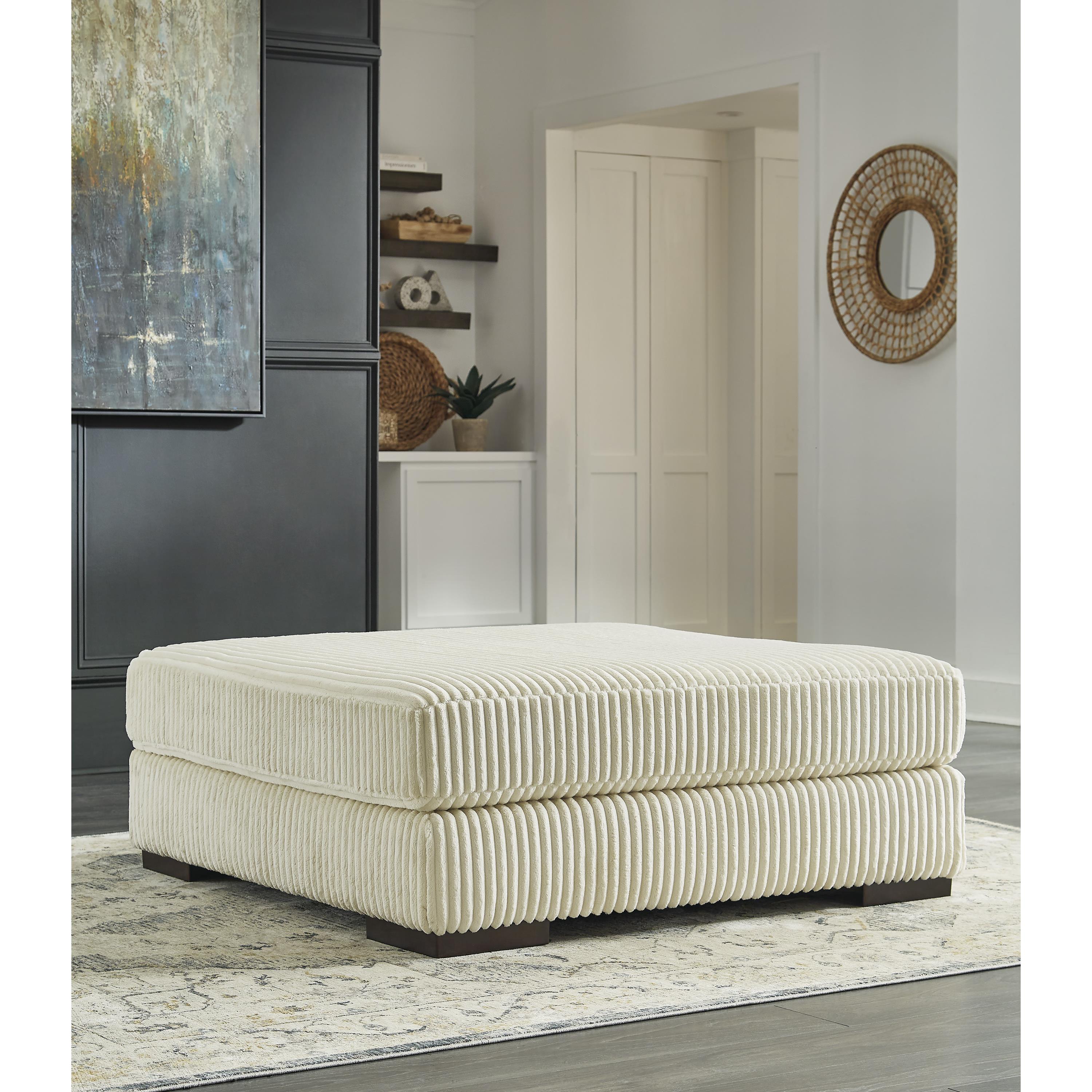 Swipe Furniture Exclusive Design Lindyn Fabric Ottoman 2110408