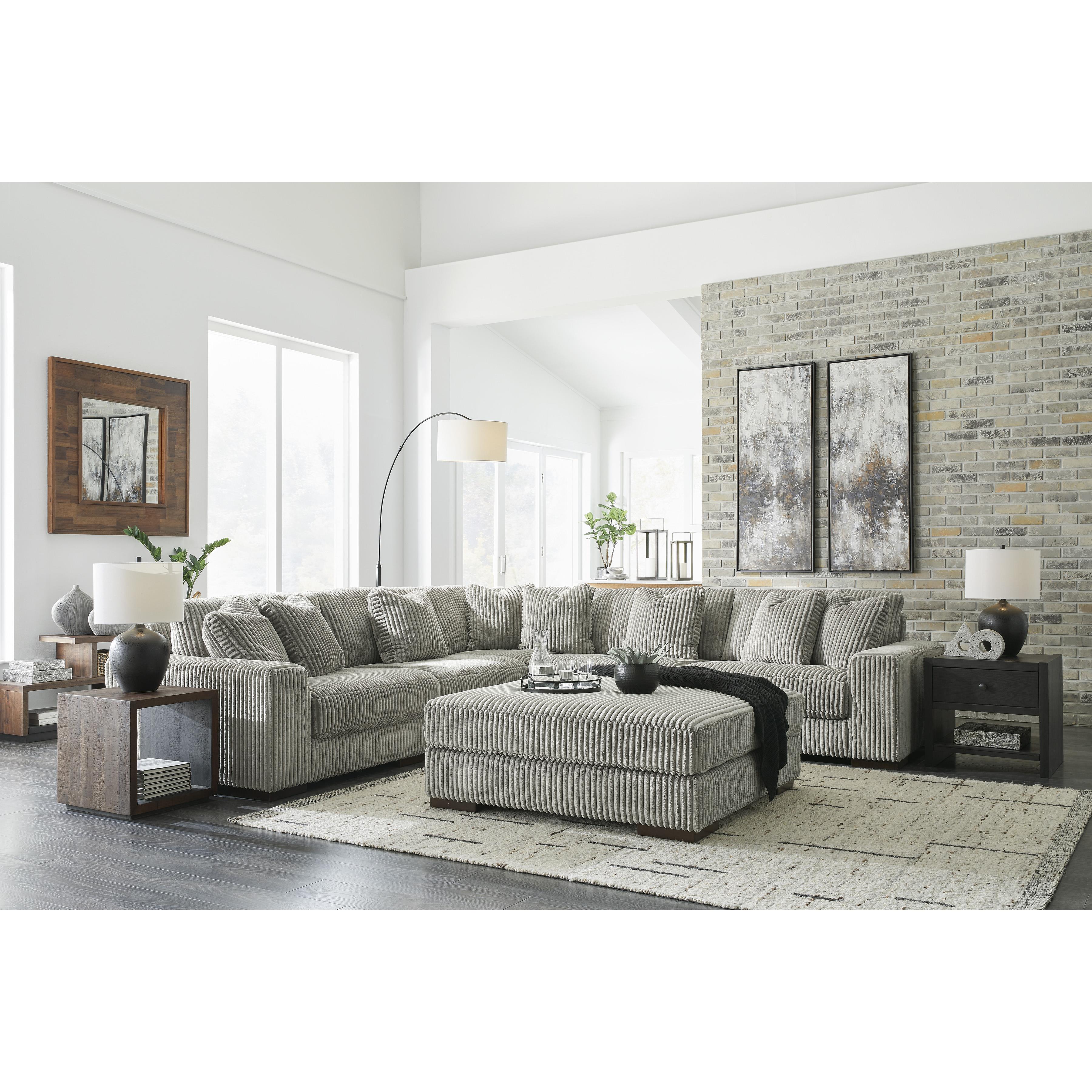 Swipe Furniture Exclusive Design Lindyn Fabric 5 pc Sectional 2110546/2110546/2110564/2110565/2110577