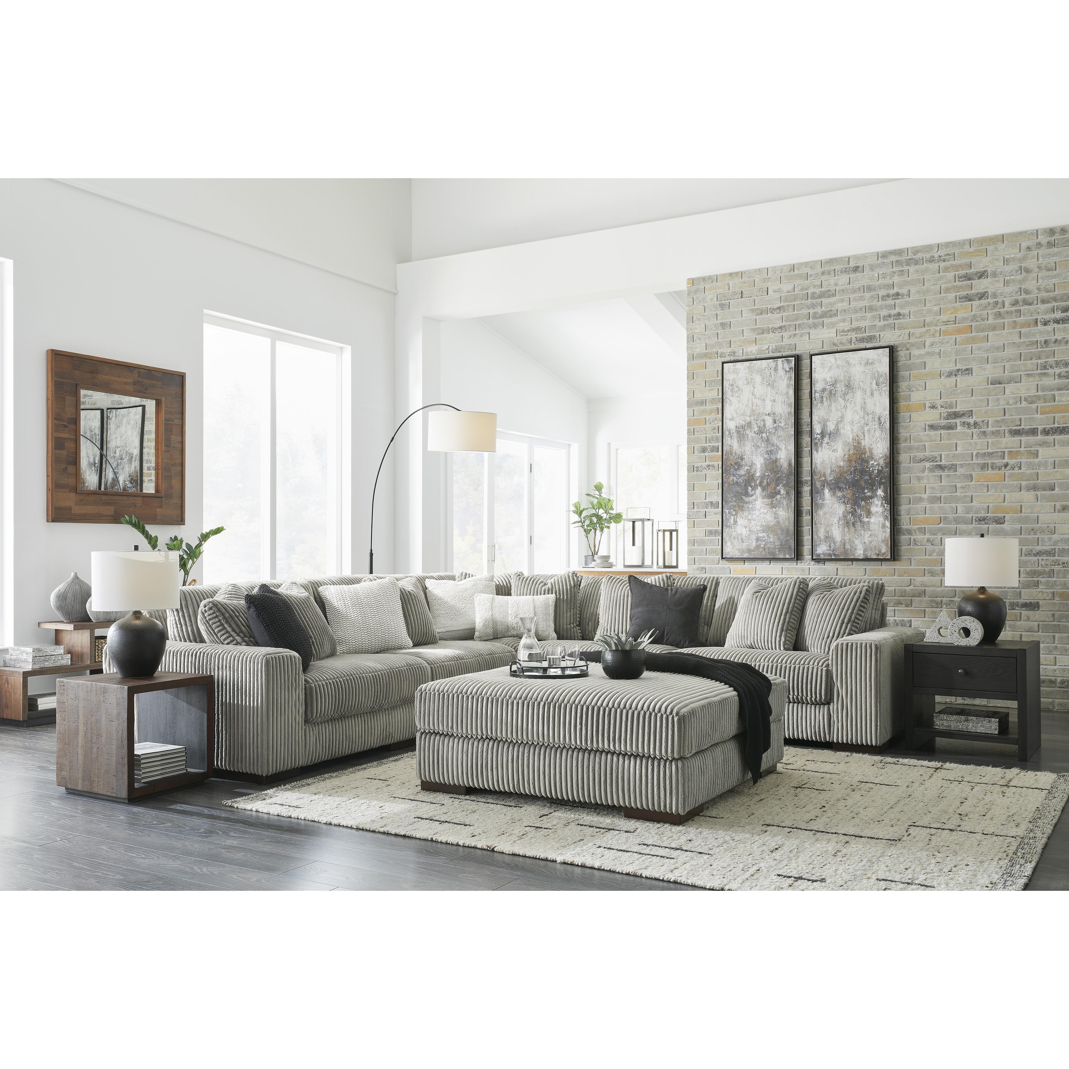 Swipe Furniture Exclusive Design Lindyn Fabric 5 pc Sectional 2110546/2110546/2110564/2110565/2110577