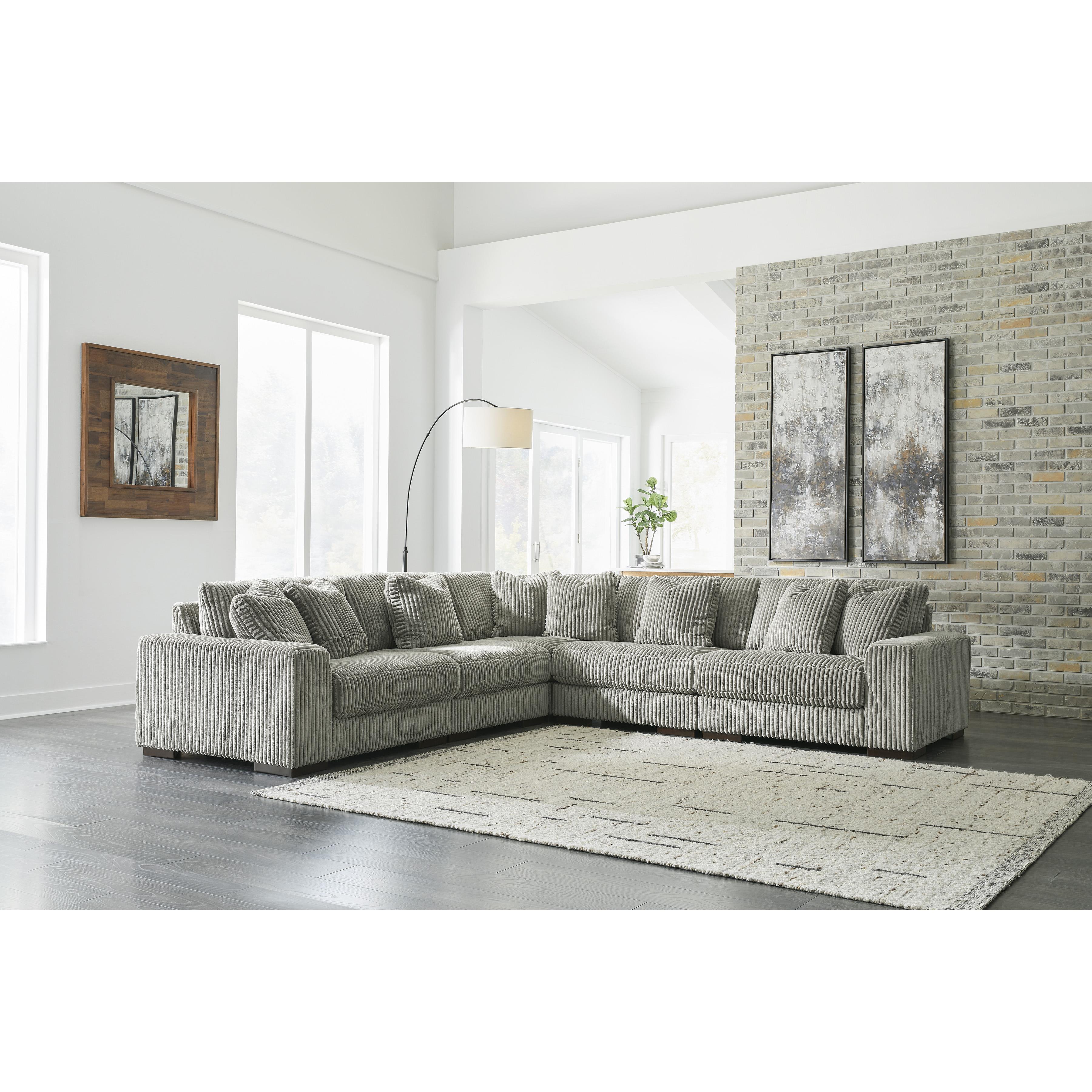 Swipe Furniture Exclusive Design Lindyn Fabric 5 pc Sectional 2110546/2110546/2110564/2110565/2110577