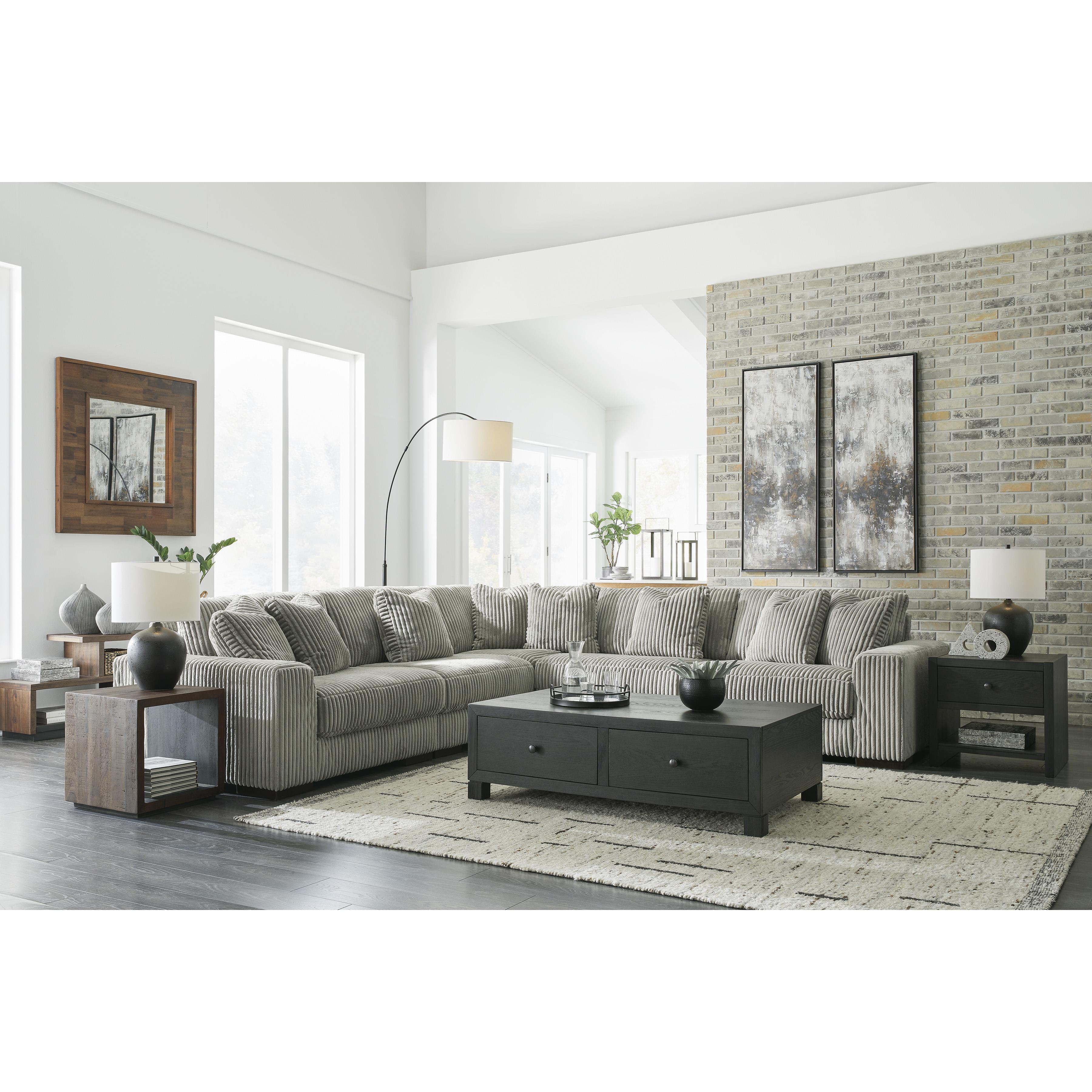 Swipe Furniture Exclusive Design Lindyn Fabric 5 pc Sectional 2110546/2110546/2110564/2110565/2110577