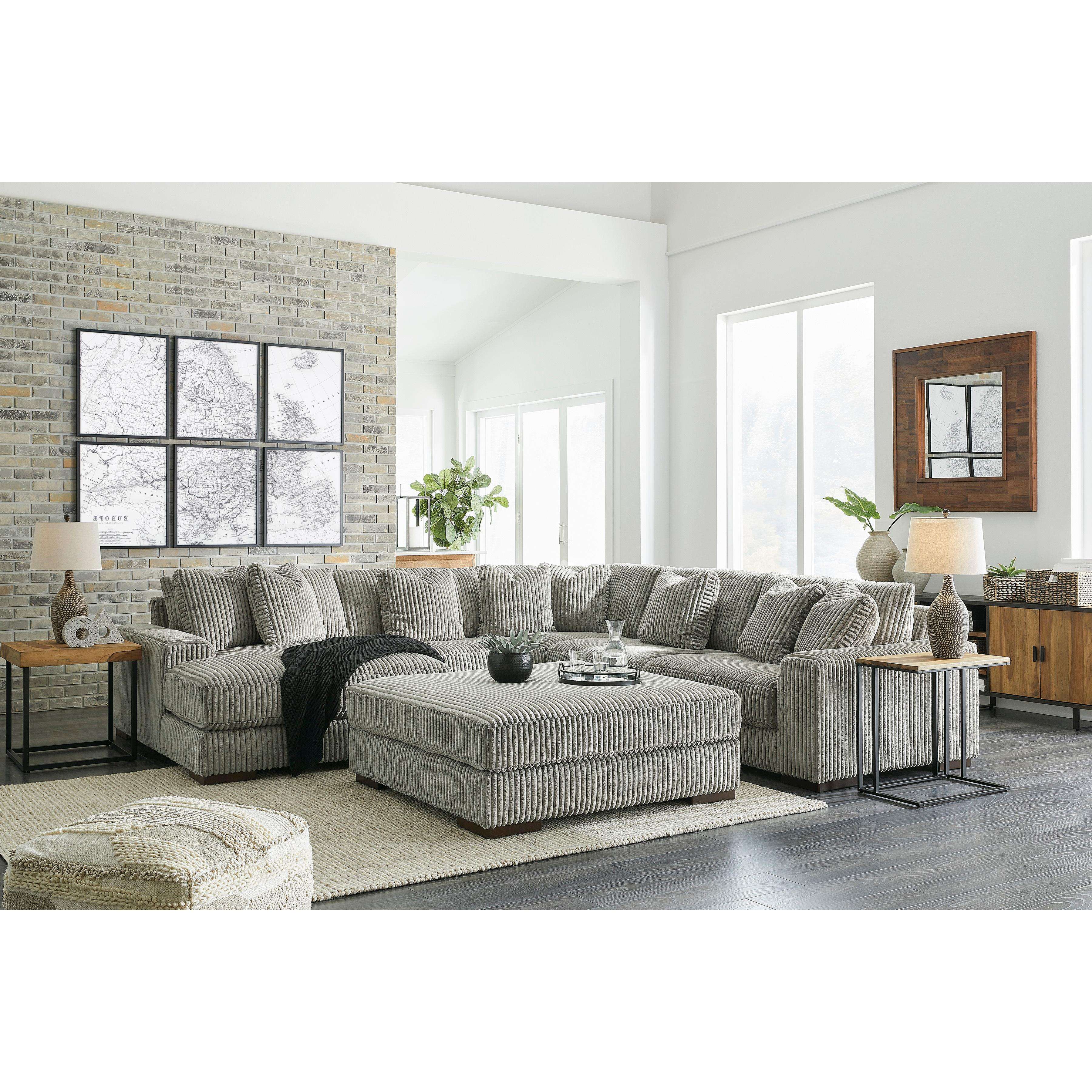 Swipe Furniture Exclusive Design Lindyn Fabric 5 pc Sectional 2110516/2110546/2110577/2110546/2110565