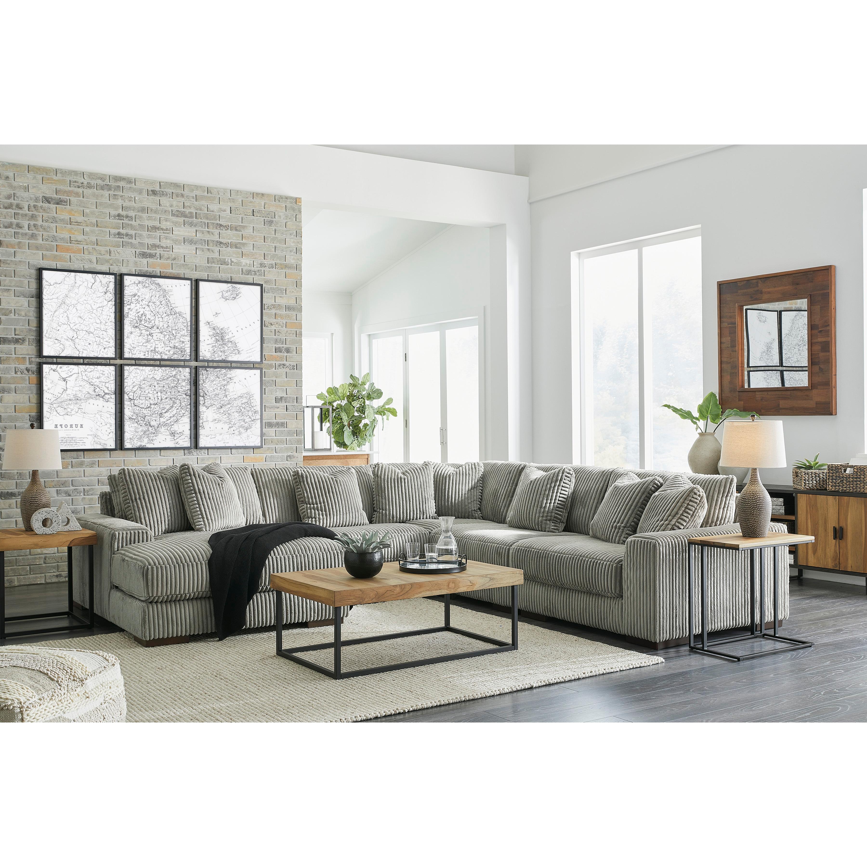Swipe Furniture Exclusive Design Lindyn Fabric 5 pc Sectional 2110516/2110546/2110577/2110546/2110565