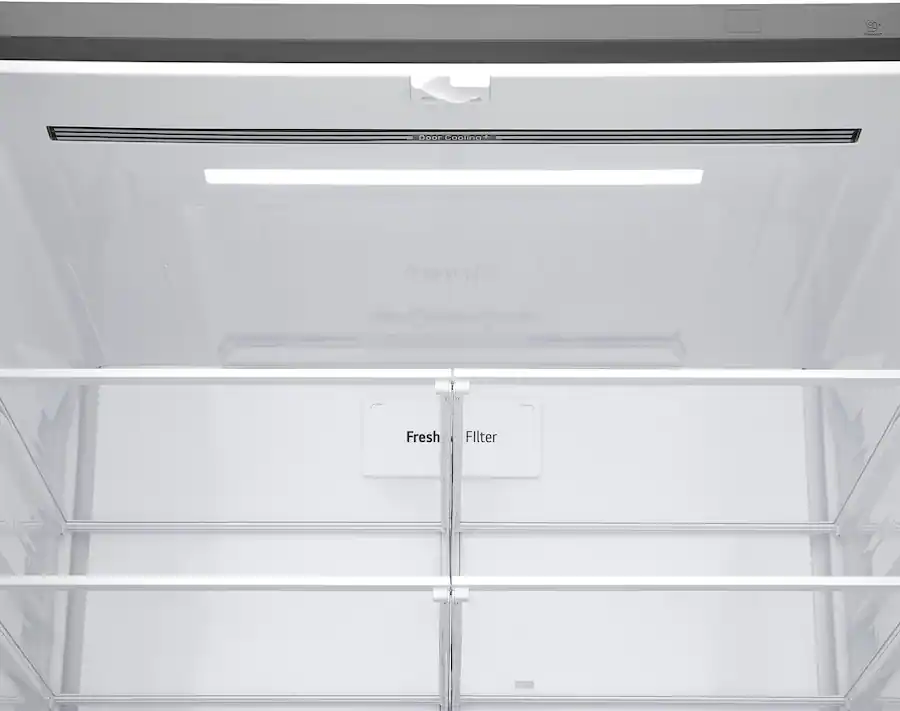 LG - 36-in Wide Standard-Depth MAX 28.6 Cu. Ft. 4-Door French Door Refrigerator Smart Refrigerator with Full Convert Drawer - PrintProof Stainless Steel Look