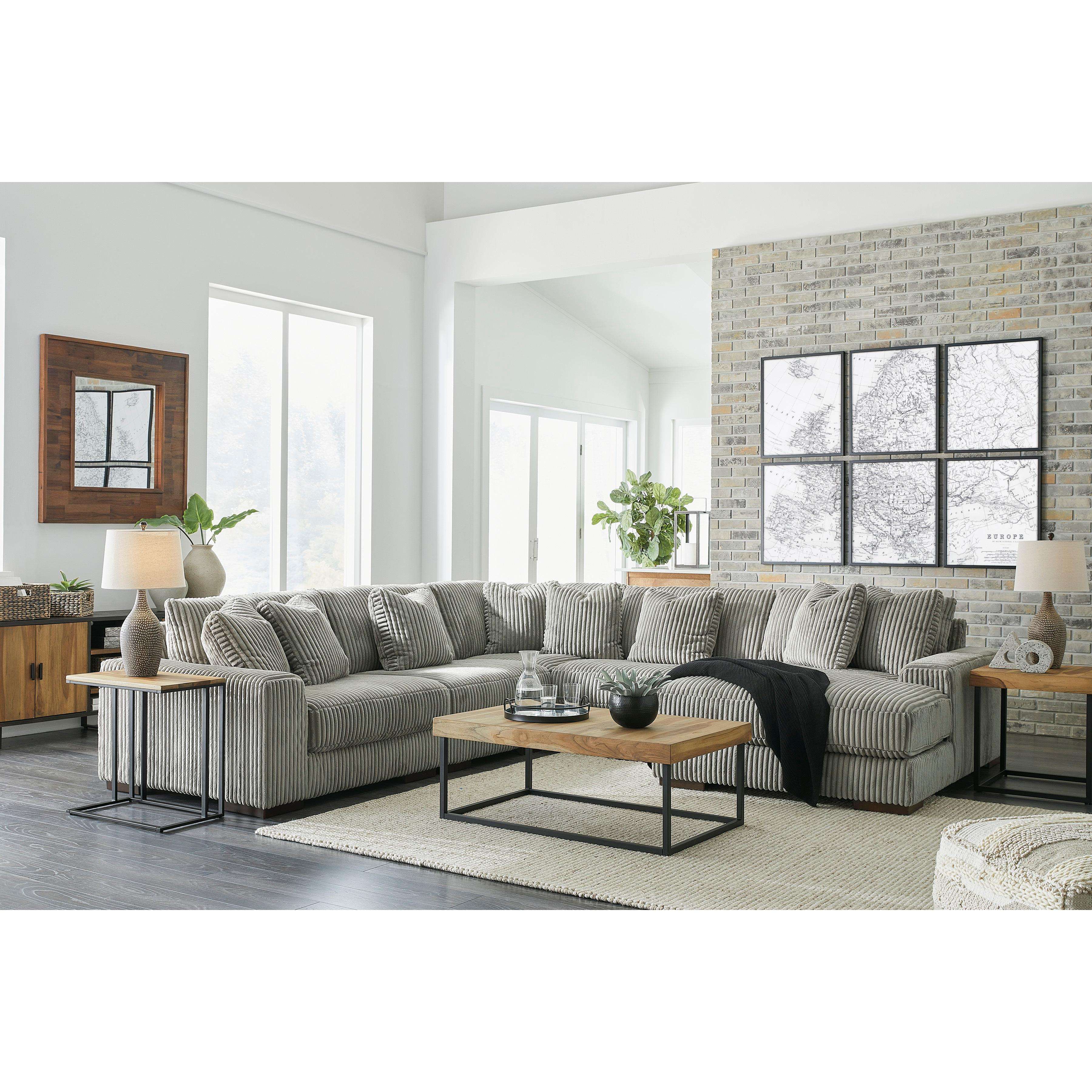 Swipe Furniture Exclusive Design Lindyn Fabric 5 pc Sectional 2110564/2110546/2110577/2110546/2110517