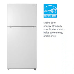 Insignia™ - 30 in. Wide 18 Cu. Ft. Top-Freezer Refrigerator with ENERGY STAR Certification - White